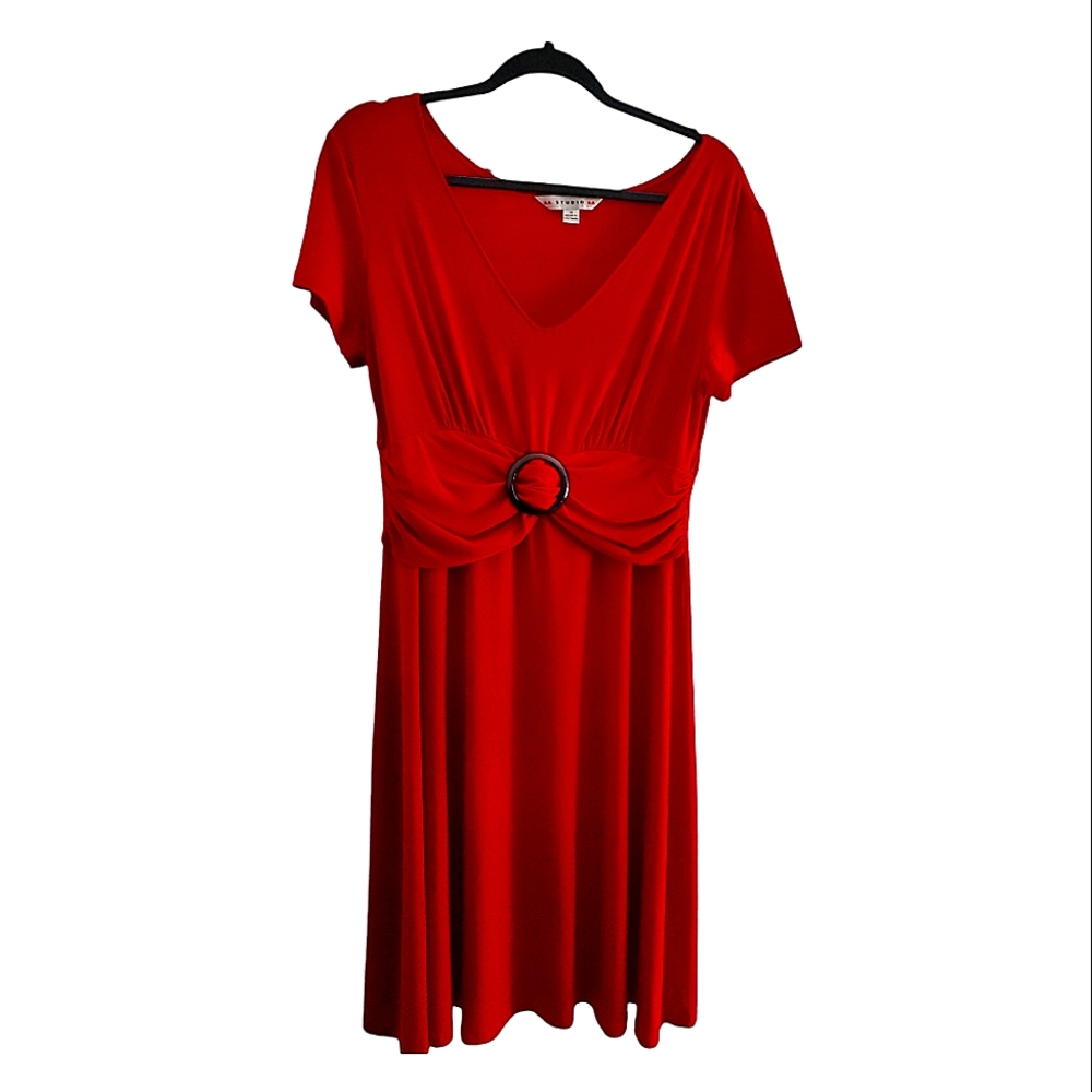 AA Studio Built-in Belt Dress Size 10